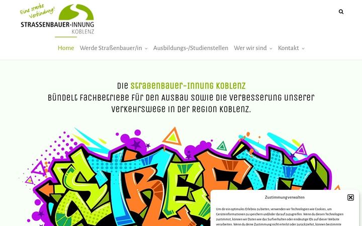 Website-Vorschau: Straßenbauer-Innung Koblenz